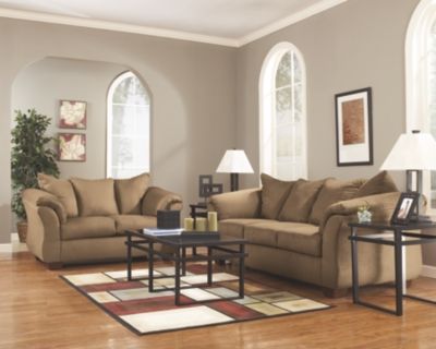 Signature Design by Ashley® Darcy Mocha Full Sofa Sleeper-2