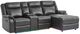 Global Furniture USA U1818 2-Piece Blanche Charcoal Manual Reclining Sectional with Chaise-0