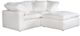 Moe's Home Collection Clay Nook 3-Piece Cream White Modular Sectional and Ottoman-0