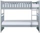 Mazin Furniture Orion Gray Twin/Twin Youth Bunk Bed-0