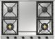 Ilve Nostalgie II 36” Stainless Steel Liquid Propane Cooktop with 6 Burners, Griddle and Burnished Trim-0
