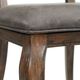 Elements International Gramercy Gray/Walnut Rectangle Back Dining Side Chair-4