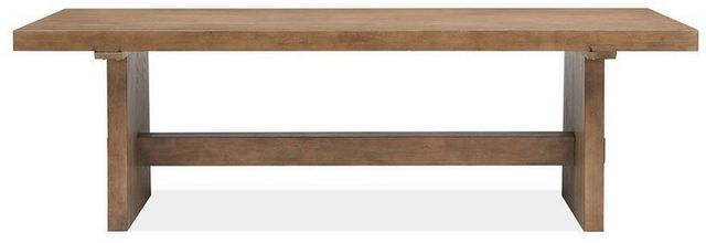 Magnussen Home® Lindon Belgian Wheat Trestle Dining Table-1