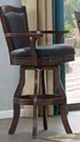 ECI Furniture Monticello Black/Burnished Walnut Leather Barstool-0