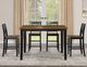 Steve Silver Co. Joplin Walnut Counter Table with Ebony Base-1