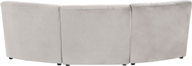 Meridian Furniture Limitless 3-Piece Cream Velvet Modular Sectional-3