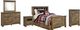 Signature Design by Ashley® Trinell 5-Piece Brown Twin Bookcase Bed Set-0