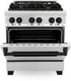 ZLINE Autograph Edition 30" Stainless Steel Pro Style Dual Fuel Range-4