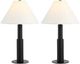 Renwil® Everren Pantera 2-Piece Matte Black Table Lamp Set-2