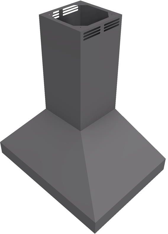 Vent-A-Hood® 36" Gunsmoke Air Recover System (ARS) Duct-Free Euro-Style Island Range Hood-1