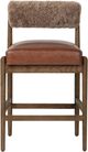 Four Hands Jazelle Havana Brown/Taupe Shearling Counter Stool-2