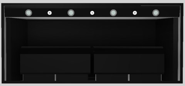 Vent-A-Hood® Designer Series 54" Black Wall Mounted Range Hood-2