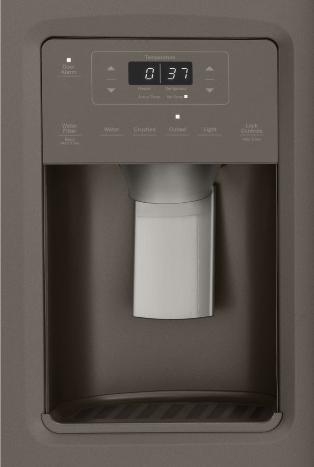 GE® 36 in. 25.1 Cu. Ft. Slate Side-By-Side Refrigerator-5