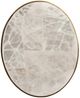 Century® Grand Tour Furniture Rae White Stone Top Accent Table with Satin Brass Base-1