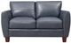 Leather Italia™ Georgetowne Traverse Ocean Blue Loveseat-0
