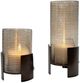 Uttermost® Fluted Fire 2-Piece Dark Bronze Candleholder Set-4
