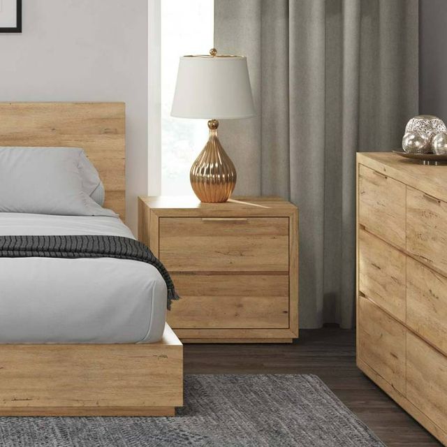 Napa Furniture Design La Jolla Brown 2-Drawer Large Nightstand-2
