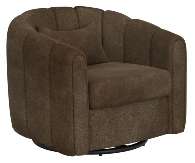 International Furniture Direct Viera Brown Swivel Glider-0