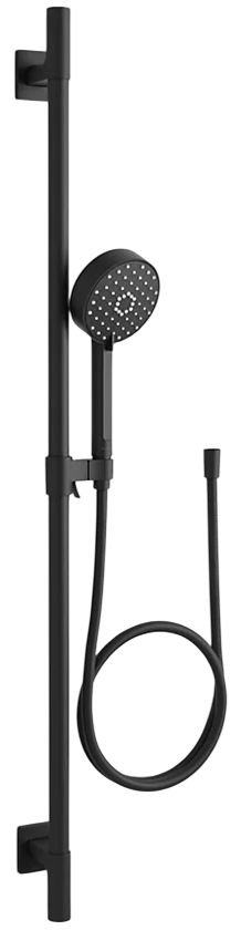 KOHLER® Awaken® G110 Matte Black 2.5 GPM 42" Delux 4-Function Handshower Kit-0