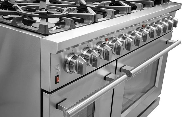 FORNO® Alta Qualita 48" Stainless Steel Pro Style Dual Fuel Range-4