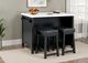 Furniture of America® Albergo 3-Piece Black Bar Table Set-2