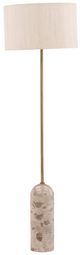 Dovetail Furniture Latrice Antique Brass/Natural Stone Floor Lamp-0