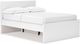 Signature Design by Ashley® Onita White Full Panel Platform Bed with 1 Side Storage-3