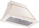 Ilve® Nostalgie II Noblesse 40" Antique White Wall Mounted Range Hood with Brass Trim-1