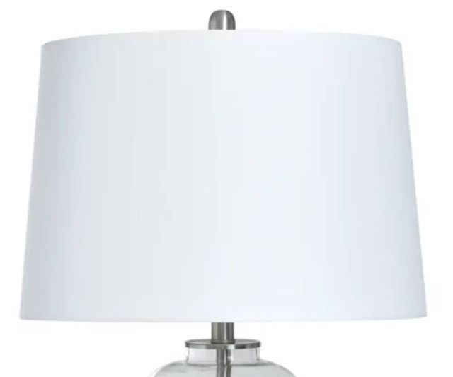 StyleCraft 30" Clear Frosted Table Lamp -1