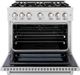 ZLINE Select 36" Satin Stainless Steel Pro Style Dual Fuel Range-1