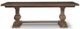 Bramble Straw Wash 96'' Trestle Dining Table-1