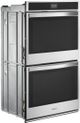 Whirlpool® 30" Black On Stainless Electric Built In Double Oven-1