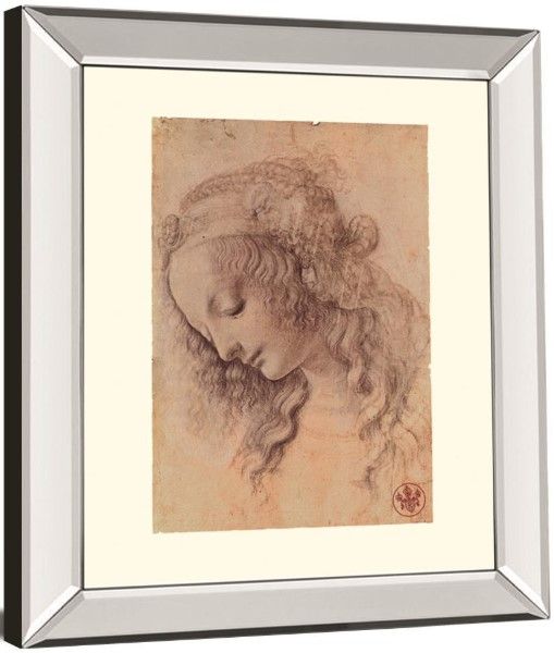 Classy Living Leonardo Da Vinci Testa Di Donna Di Profilo Wall Art-2