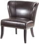 Olliix by Madison Park Brown Hilton Armless Accent Chair-0