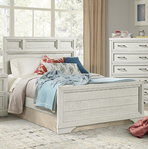 Westwood Design Foundry White Dove Youth Full Panel Bed-1