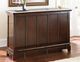 Steve Silver Co. Newbury Silverstone Bar Cabinet with Cherry Base-2
