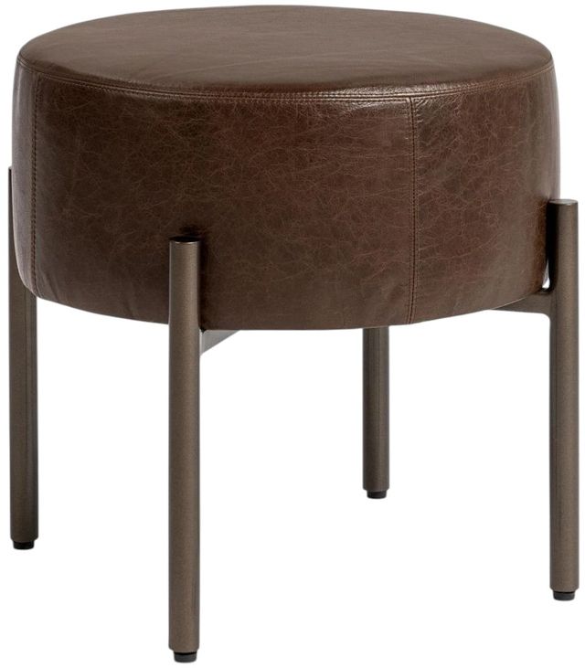 Classic Home Aimie Cocoa Brown Accent Stool-0