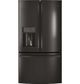GE Profile™ 36" 27.8 Cu. Ft. Black Stainless Steel French Door Refrigerator-0