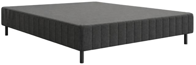 Puffy Dusk Gray Twin Bed Frame-0