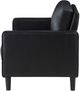 Coaster® Ruth Black Upholstered Track Arm Loveseat-3