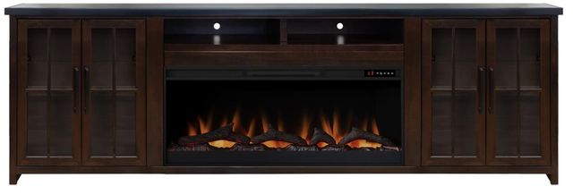 Legends Home Rockport Black/Rosewood 97" Fireplace Console-0