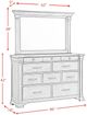 Elements International Kings Court 3-Piece Gray Queen Storage Panel Bedroom Set-3