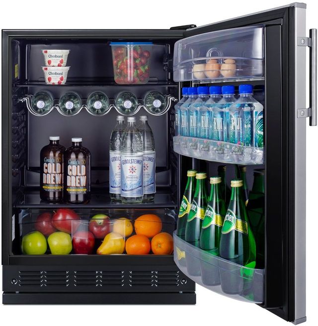 Summit® 5.5 Cu. Ft. Stainless Steel Compact Refrigerator -3