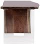 Fairfield® Live Edge Heritage 54" Waterfall Desk with Square Base-3