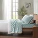 Olliix by True North by Sleep Philosophy Aqua French Bulldog California King Cozy 100% Cotton Flannel Printed Sheet Set-3