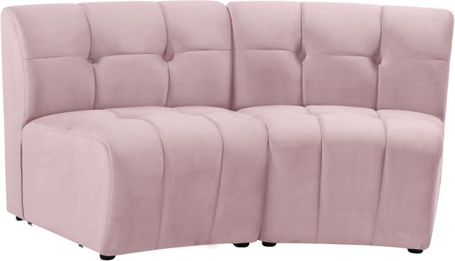 Meridian Furniture Limitless 2-Piece Pink Velvet Modular Sectional-2