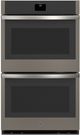 GE® 30" Fingerprint Resistant Slate Double Electric Wall Oven-0