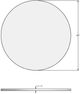 Amisco Customizable Dirk 42" Clear Glass Counter Height Table-1