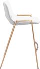 Zuo Modern Desi White & Gold Counter Chair-1