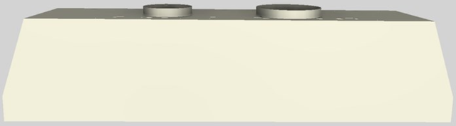 Vent-A-Hood® 54" Biscuit Wall Mounted Liner Insert-3